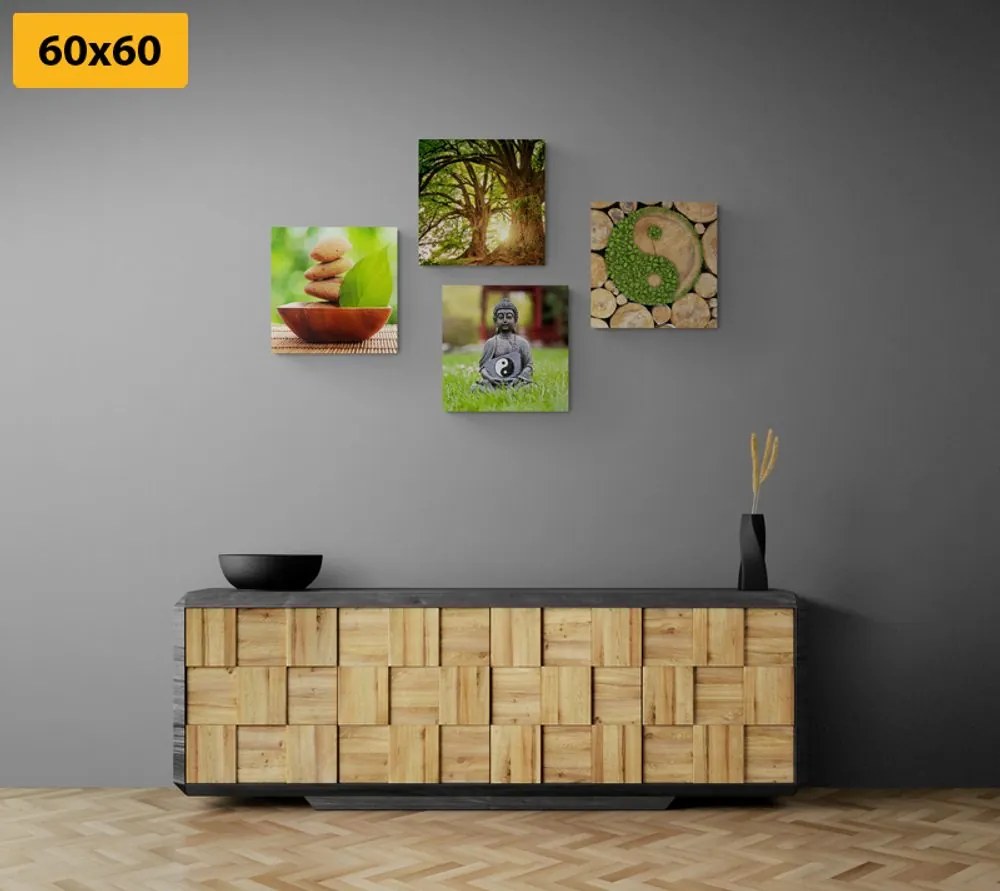 Set tablouri Feng Shui în design verde