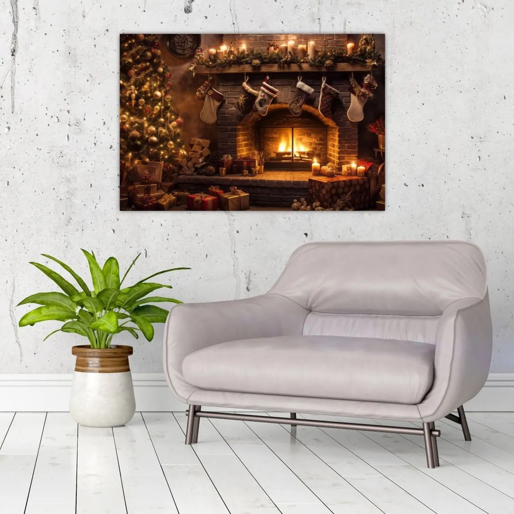 Tablou - Atmosfera de Crăciun (90x60 cm)