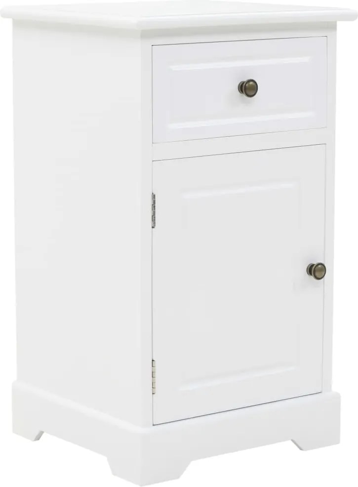 vidaXL Noptieră, MDF și lemn de pin, 35 x 32 x 59 cm