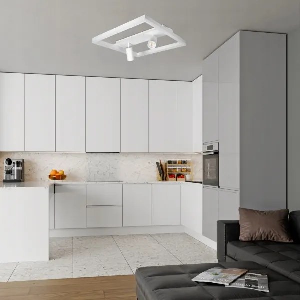 Plafonieră LED/38W/230V + 2xGU10/30W alb