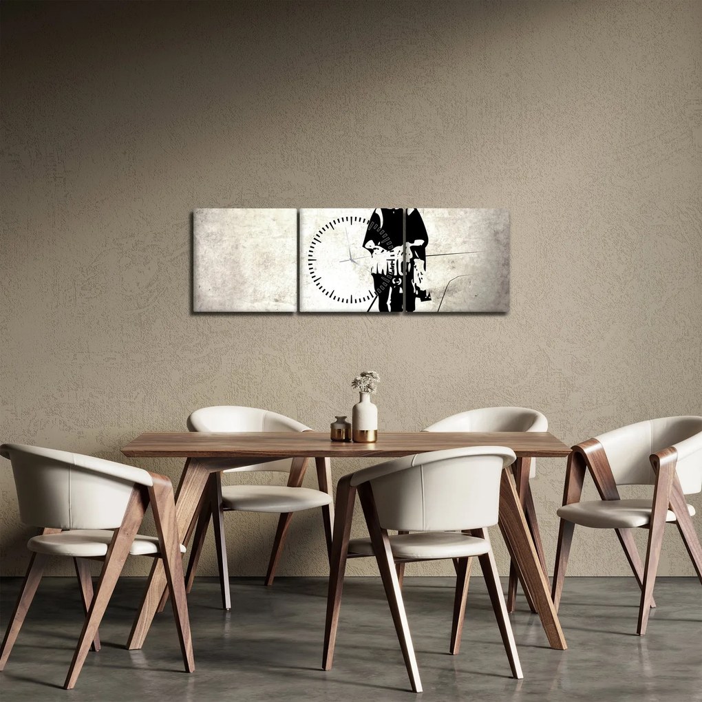 Tablou - Un sentiment de libertate (cu ceas) (90x30 cm)
