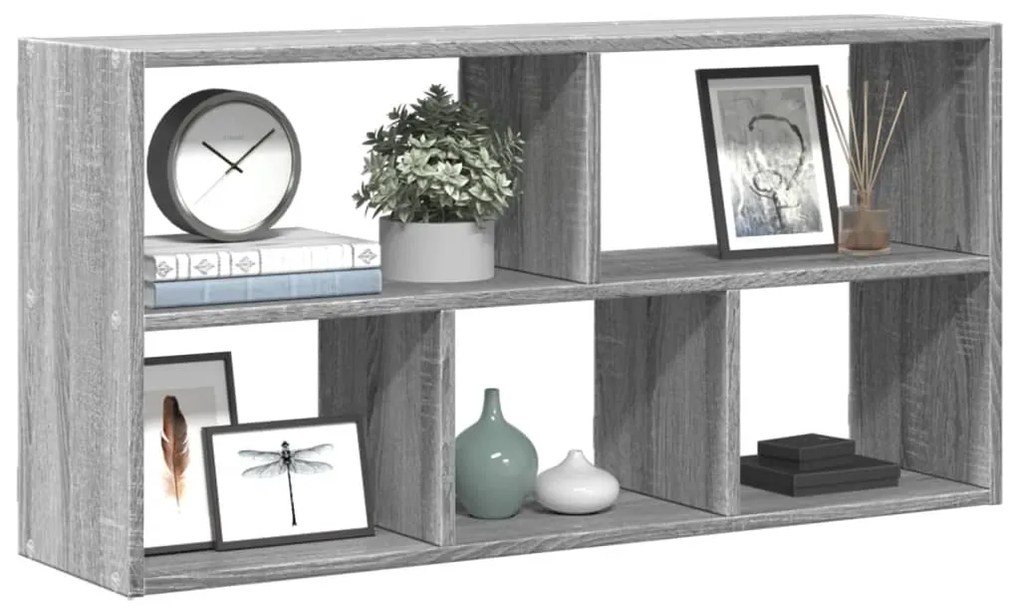 vidaXL Raft de perete, gri sonoma, 100x25x50 cm, lemn prelucrat
