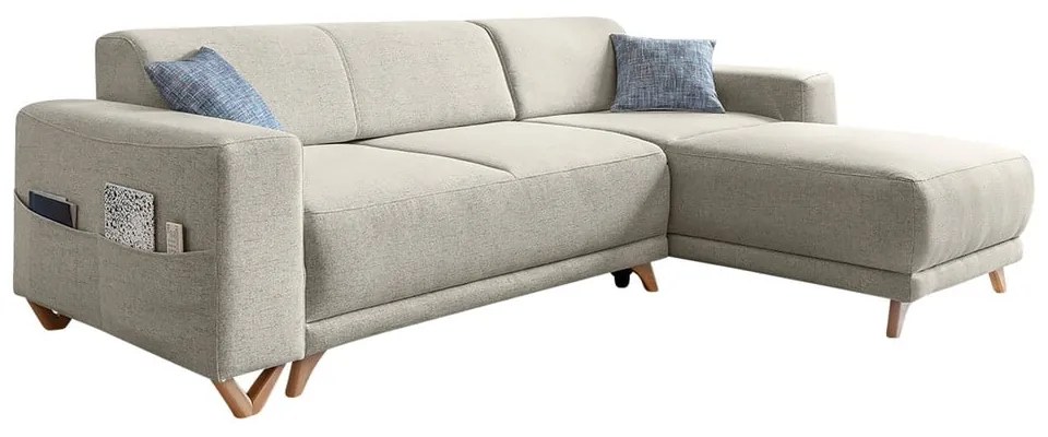 Colțar bej extensibil/cu spațiu de depozitare Classy Sophie – Miuform