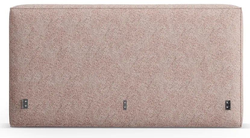 Tăblie de pat roz-deschis tapițată 229x100 cm Olivia – Micadoni