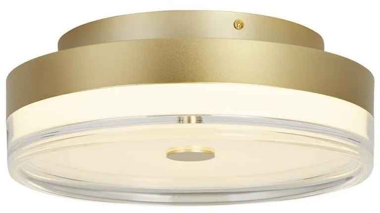 Plafoniera LED design minimalist Cyprus auriu, 40cm