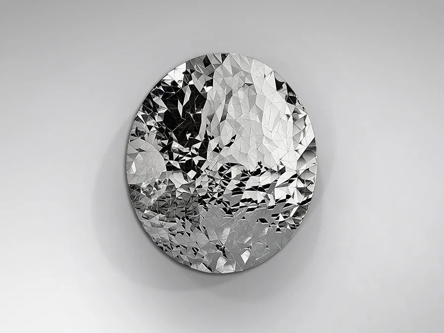 Decoratiune XXL de perete Basorelief design lux Polyedric D-100cm