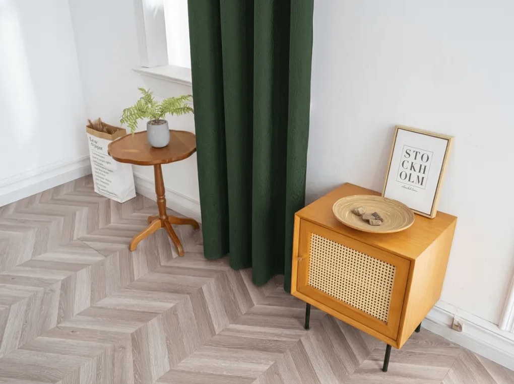 Perdea opaca DUNES VELVET 140x250 cm, verde inchis Agatat: Rejansa