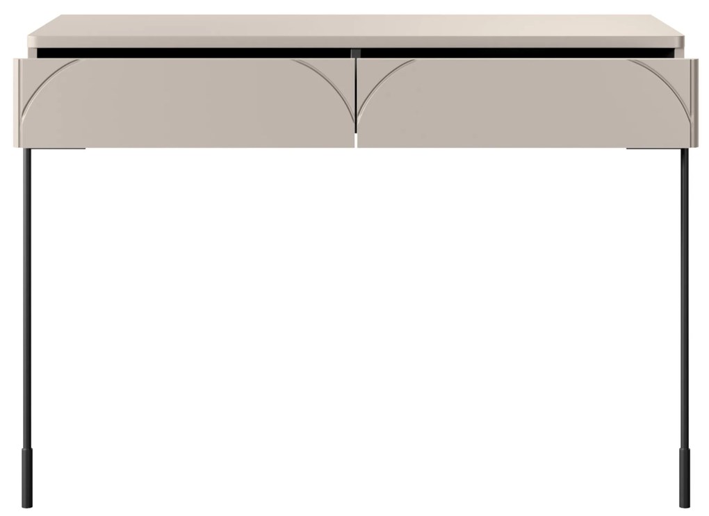 Masa de toaletă cu două sertare Sonatia 100 cm - cașmir