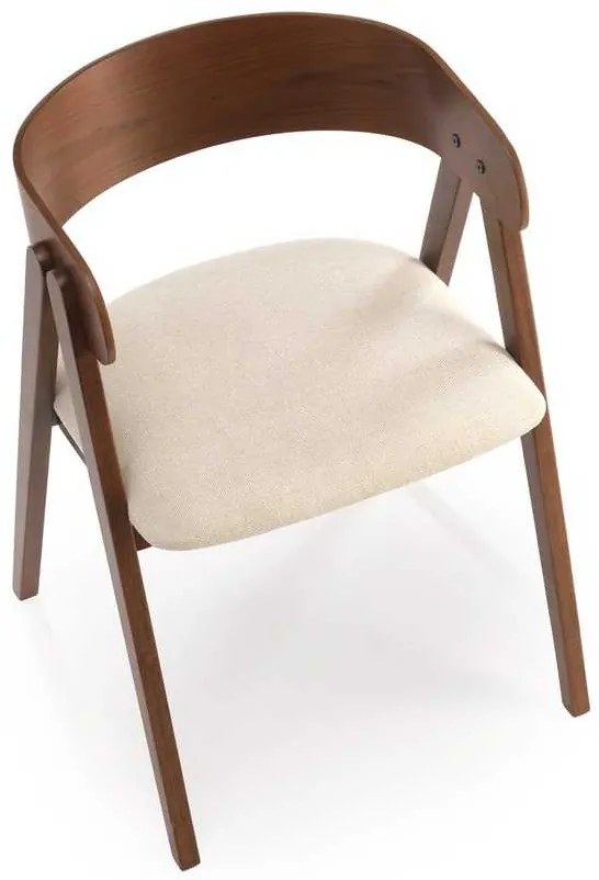 Scaun de bucătărie Bailey, bej / nuc