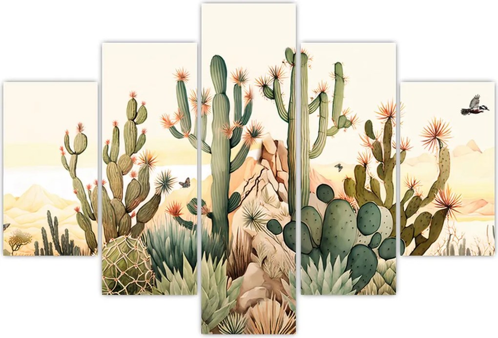 Tablou - Deșert, acvariu (150x105 cm)