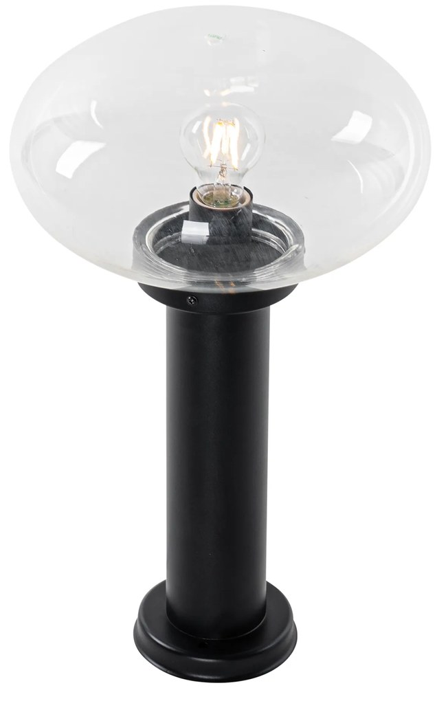 Lampă de exterior modernă de tip stâlp neagră 50 cm - Elly