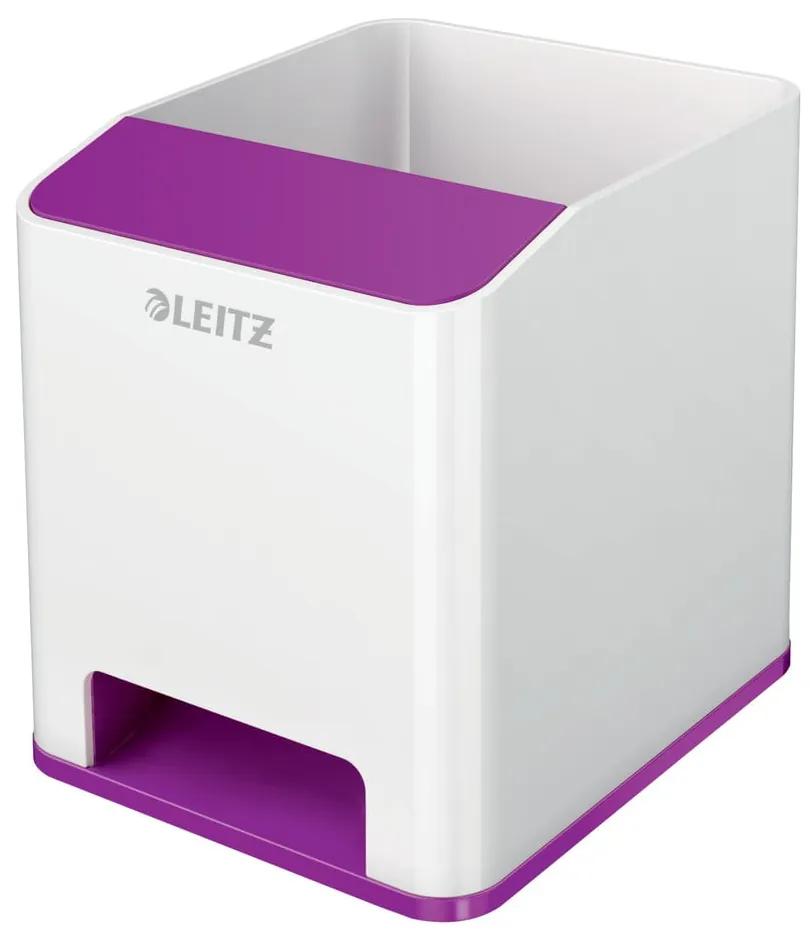 Suport de creioane Leitz WOW, alb-violet