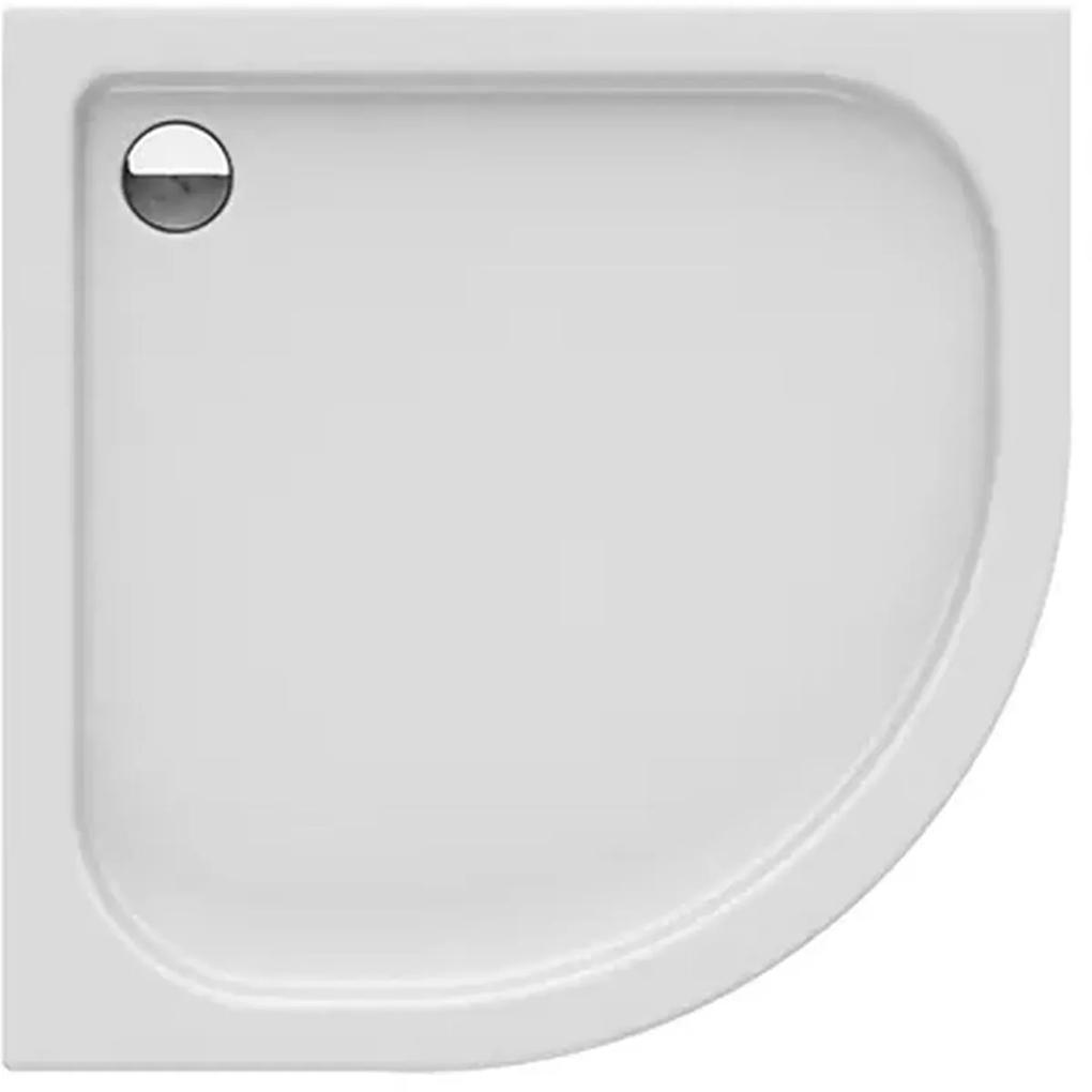 New Trendy Domio cădiță de duș semirotundă 80x80 cm alb B-0349