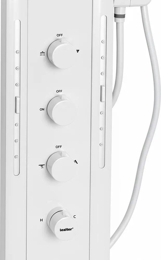 Panou de duș hidromasaj Aquajet alb