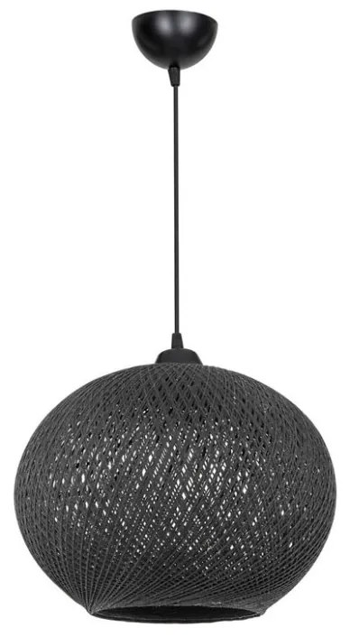 Lustra cu o singura lumina PWL-1112, E27, negru, 38x75 cm