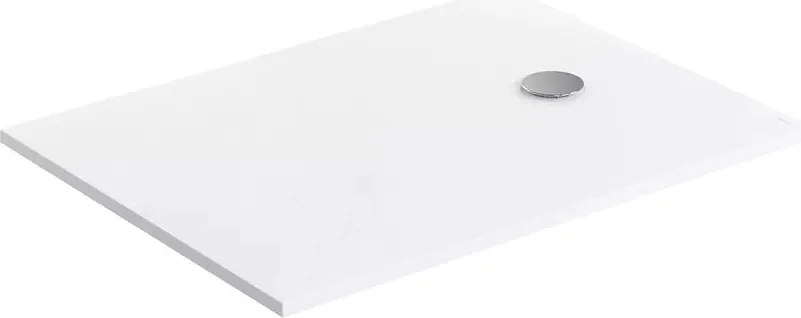 Cadita de dus compozit Omnires AquaPure M+ dreptunghiulara alb mat 90x100 cm