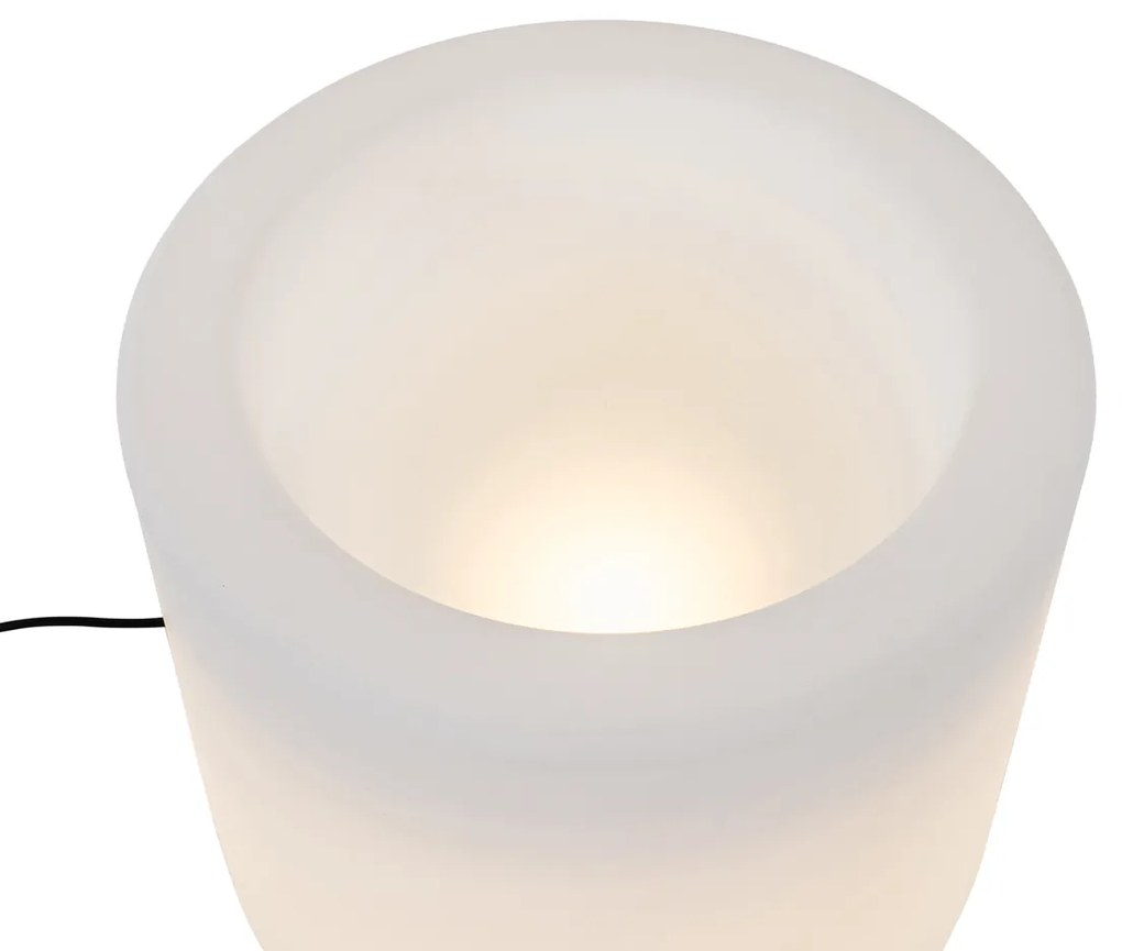 Lampă de podea pentru exterior ghiveci alb IP44 - Flowerpot
