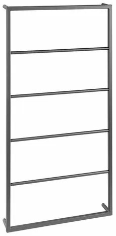 SAPHO Ska502 Ska suport pentru prosoape montat peperete 60 x 115 x 10 cm, negru mat