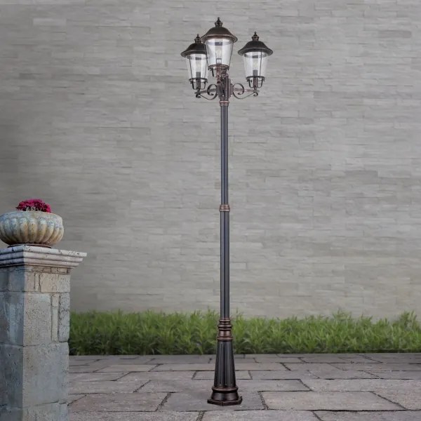 Lampă de exterior Orion KENZO 3xE27/100W/230V IP44 bronz/patină