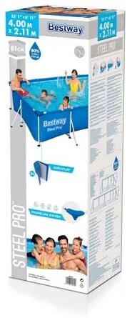 Bestway Piscină supraterană Steel Pro, 401 x 211 x81 cm