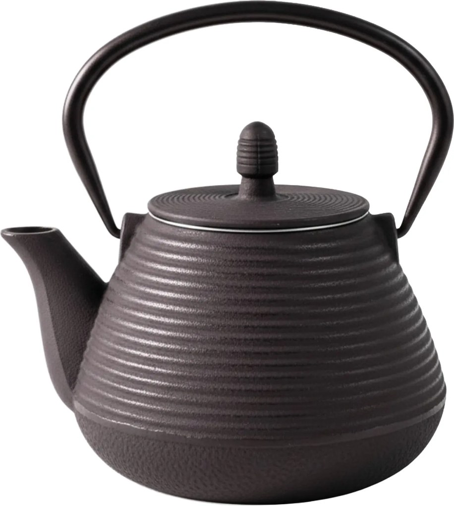 Ceainic din fontă cu infuzor YUKI, 1000 ml, negru