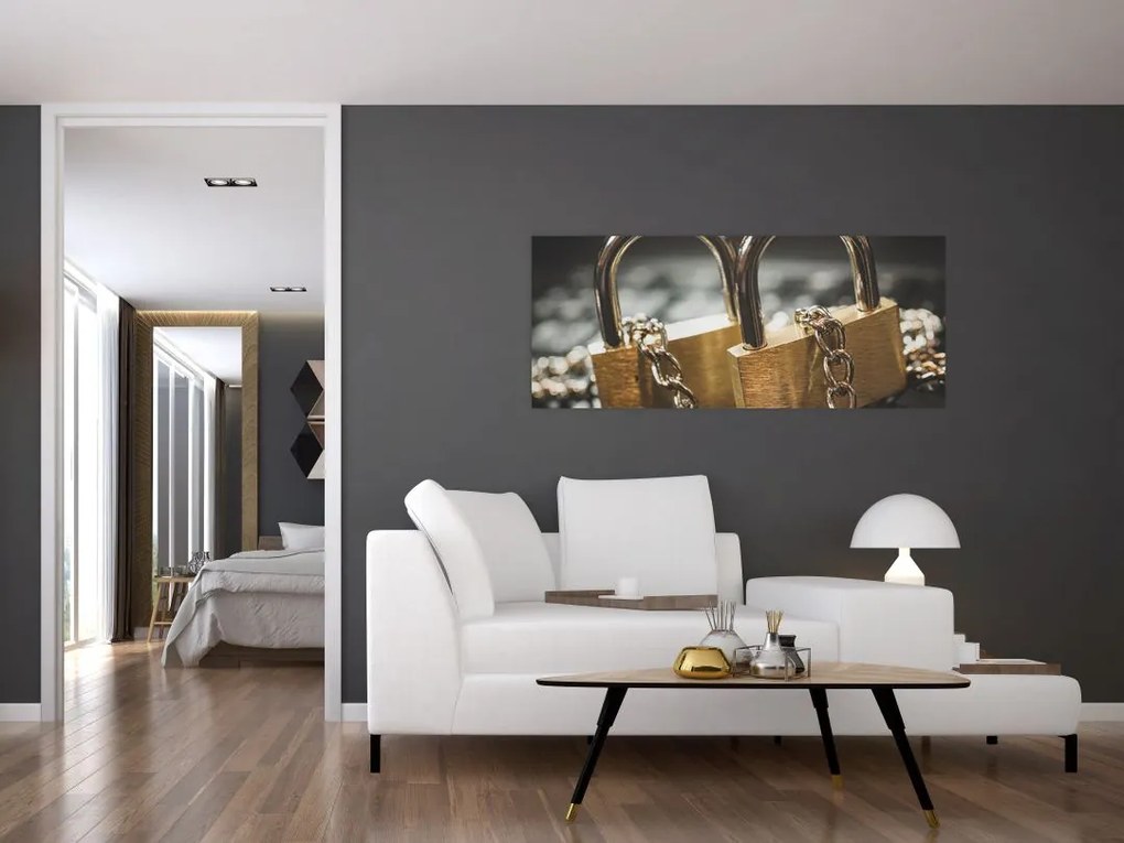 Tablou cu două cetăți (120x50 cm)