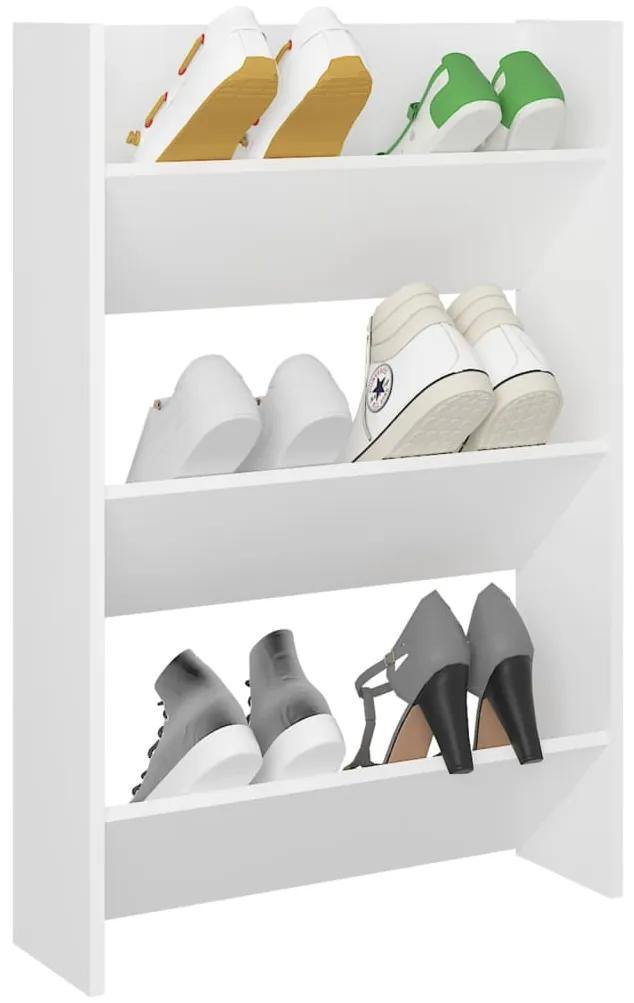 Pantofar de perete, alb, 60x18x90 cm, PAL 1, Alb, 60 x 18 x 90 cm, 60 x 18 x 90 cm