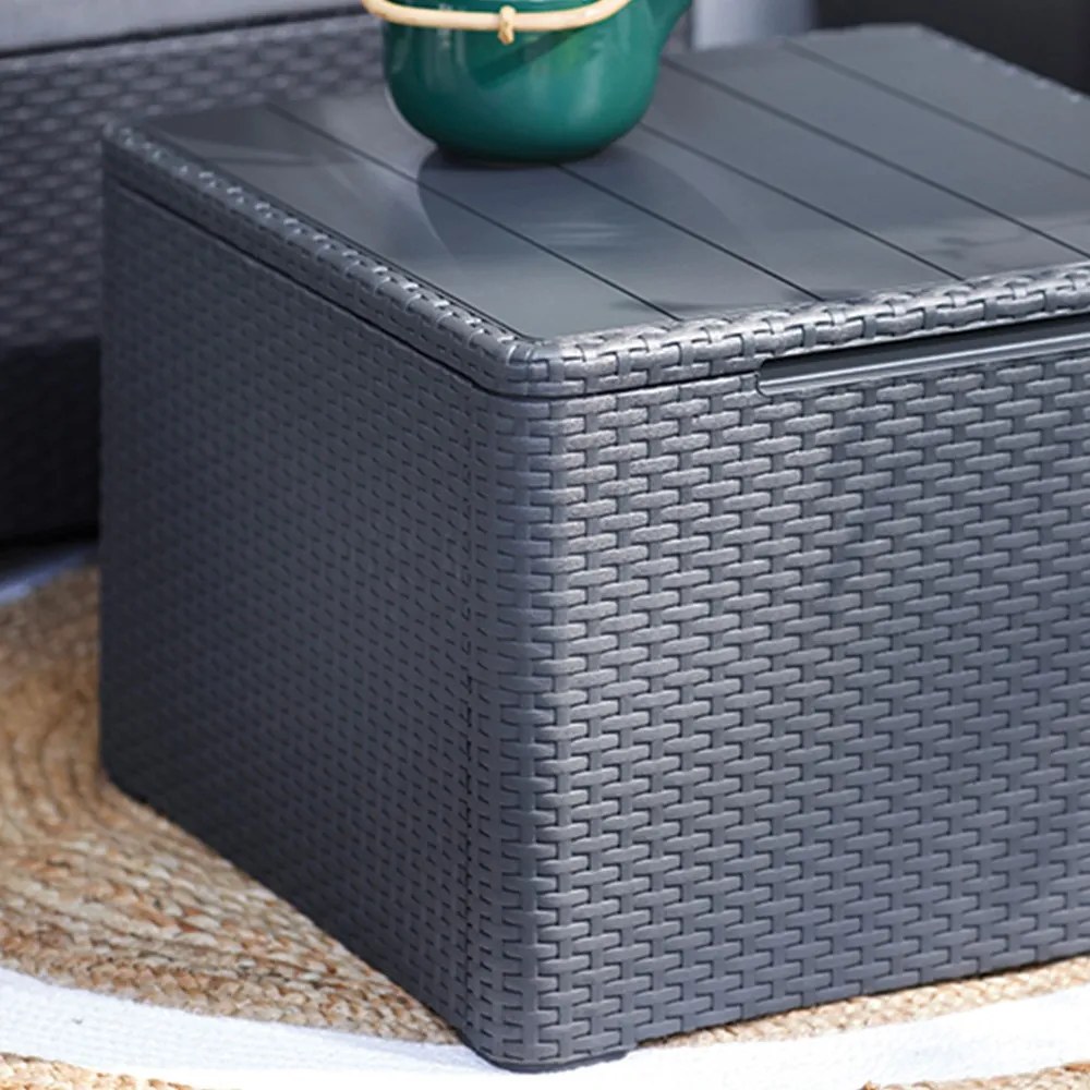 Set de mobilier de grădină Claire II cu 4 locuri, grafit