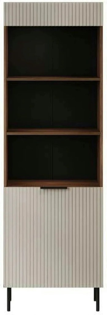 Biblioteca ALMERA TYP3, nuc/casmir, PAL laminat, 60x42x185 cm