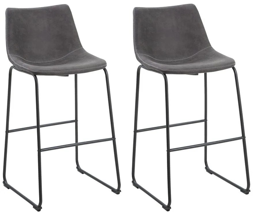 Set scaune tip bar 2buc. Franklin (gri). Promo -40%. 1009966