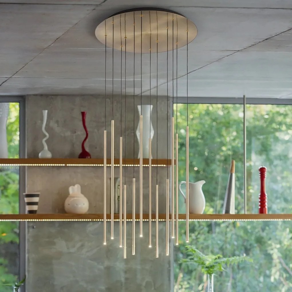Pendul LED stil minimalist Filo sp1 2700k negru