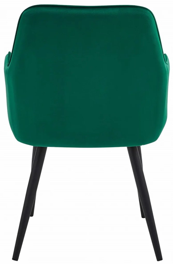 Scaun de masa NANA VELVET, verde inchis