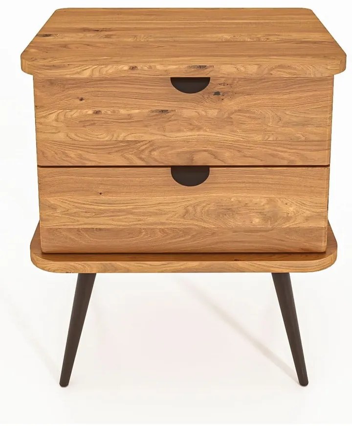 Noptieră din lemn de stejar Kula – The Beds