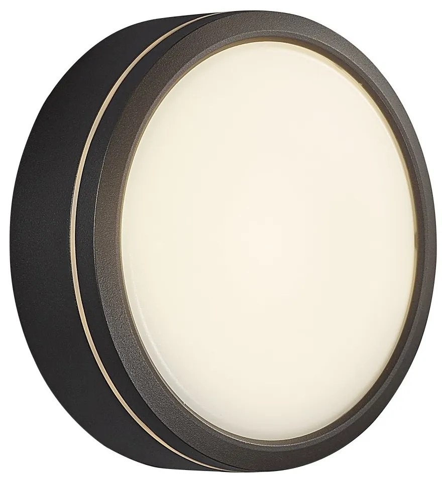 Aplica LED perete/ tavan exterior cu protectie IP54 Ava Smart Black