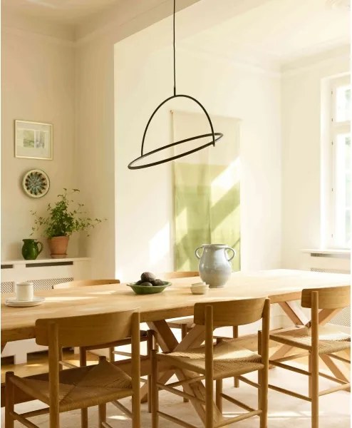 Halo Design 749546 - Lustra LED dimabilă TILT, suspendată pe cablu, LED/40W/230V, Ø 60 cm, negru