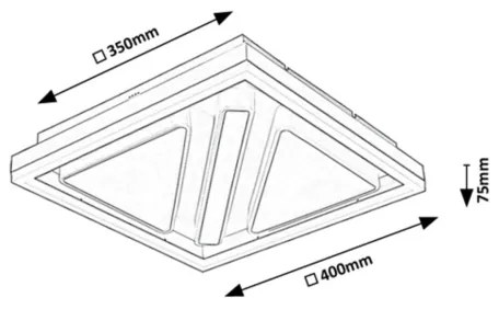 Rabalux 71111 - Plafonieră LED reglabilă GREMIN LED/73W/230V + telecomandă