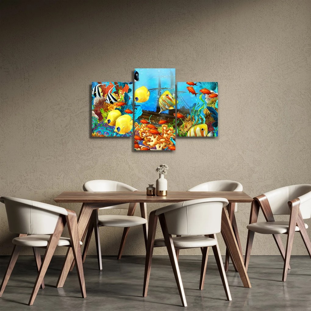 Tablou - Recif de corali colorat (90x60 cm)
