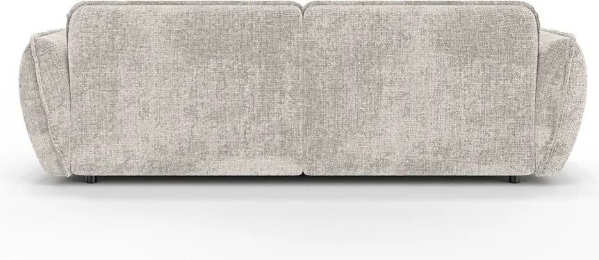 Colțar bej cu tapițerie din chenille (cu colț pe partea dreaptă/cu șezlong) Nelia – Ropez