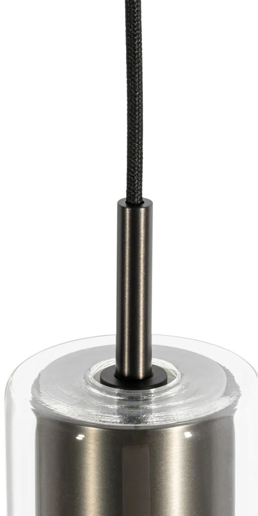 Lampa suspendată modernă din metal gri pentru sistem de șină monofazat - Iconic Lloyd