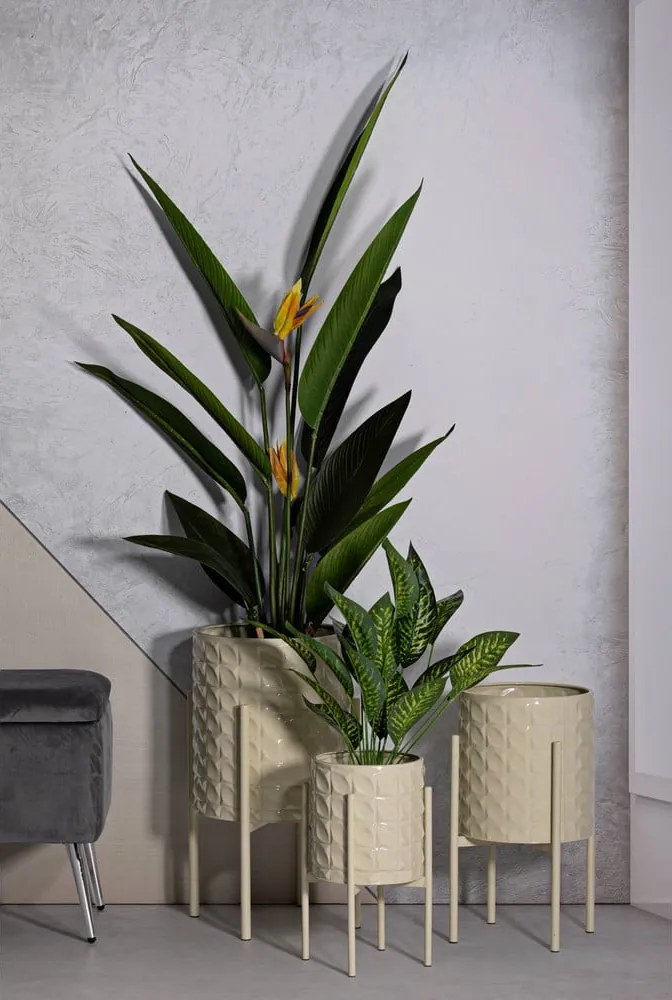 Ghivece decorative 3 buc. din metal ø 36 cm Betsy – Mauro Ferretti