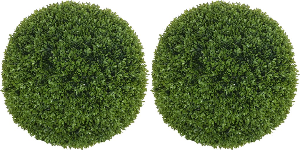HOMCOM Set de 2 Sfere de Boxwood Artificiale, 50cm | Aosom Romania