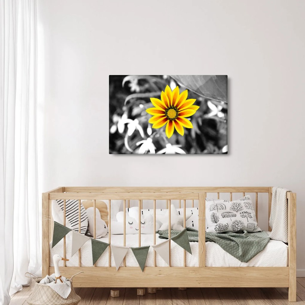 Tablou cu floare galbenă (90x60 cm)