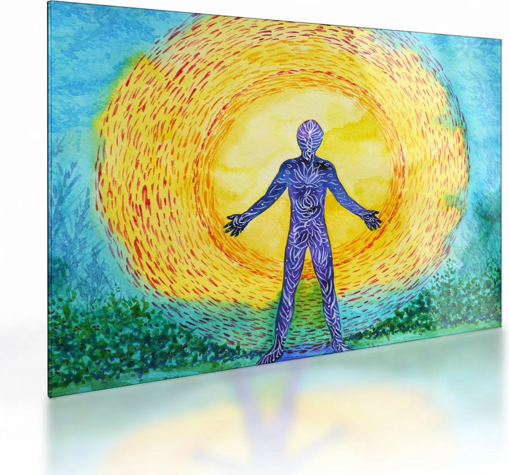 Tablou pe sticlă - Puterea spiritului (70x50 cm)