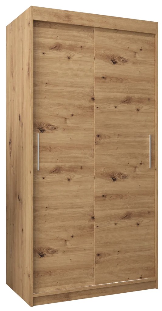 Dulap de haine 100 cm Toki (stejar artisan + stejar artisan). 1064799