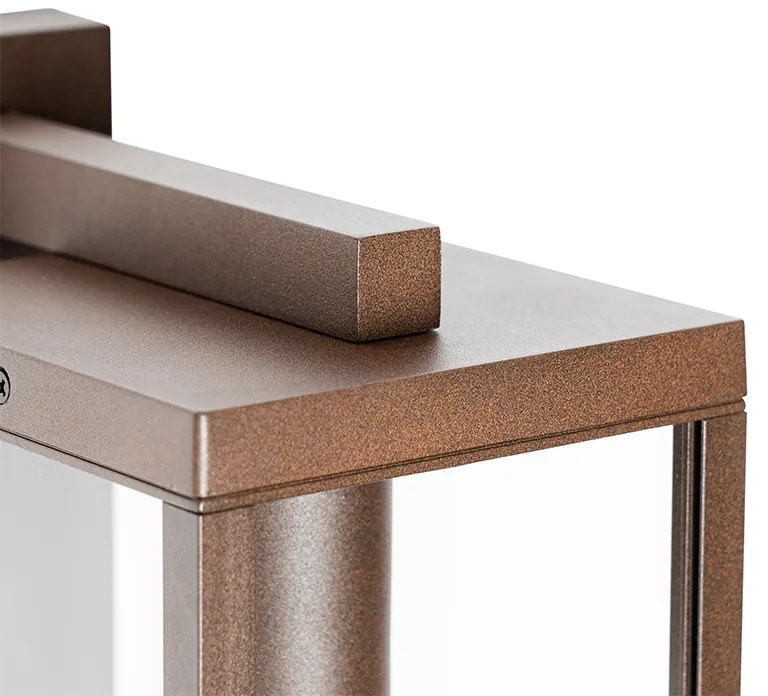 Lampa de perete exterioară industrială maro ruginit IP44 - Charlois