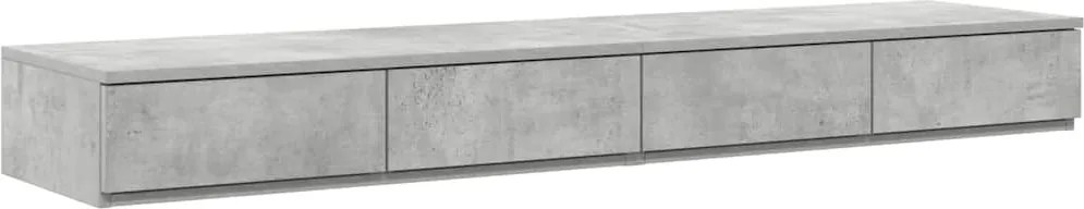 vidaXL Sertare pentru pat cu sertar Gri din beton 135 x 36,5 x 16,5 cm