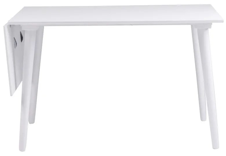 Masă de dining Rowico Lotte Drop-Leaf, 120 x 80 cm, alb