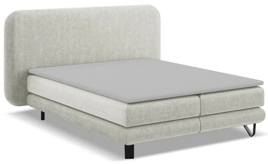 Pat boxspring bej 180x200 cm Ilima – Makamii