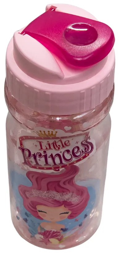 Sticlă din plastic pentru apă, mesaj Little Princess, 500 ml