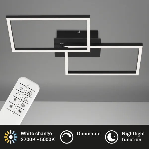 Lustră LED aplicată dimabilă FRAME 2xLED/15W/230V Briloner 3149-018 + telecomandă